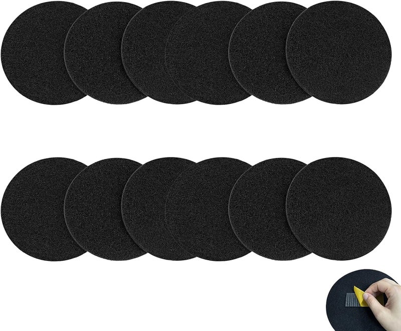 Saiqiang 6.7 inch Kitchen Compost Bin Charcoal Filter Replacements, 12 Pack Compost Pail Replacement Carbon Filters 6.7 inch, Round Activated Compost Filters Countertop Bin Bucket - Image 1